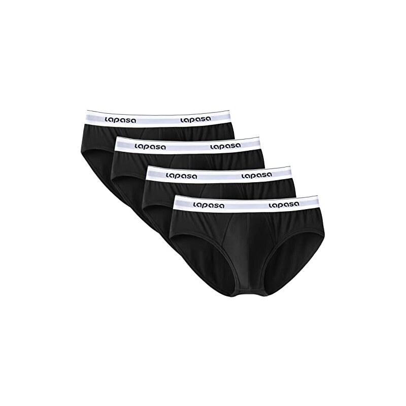 Intimo Traspirante Nero Slip Uomo Modal A Vita Bassa - Intimo Morbido E Traspirante Slip Comfort