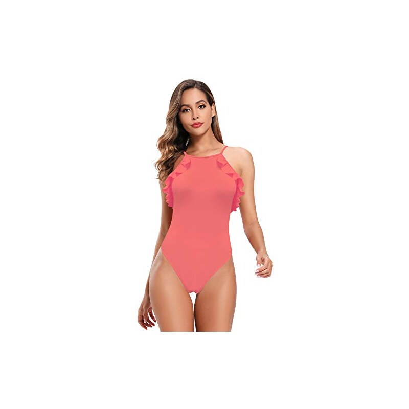 SHEKINI Costume Intero Da Donna Con Gonna E Tasche – Controllo Pancia, Spiaggia - 2