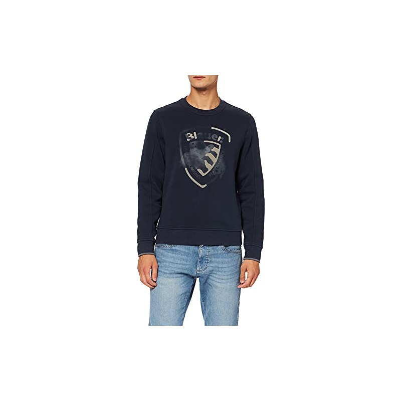 Blauer Felpa Girocollo Maglia di Tuta, 795 Blu Notte Intenso, L Uomo