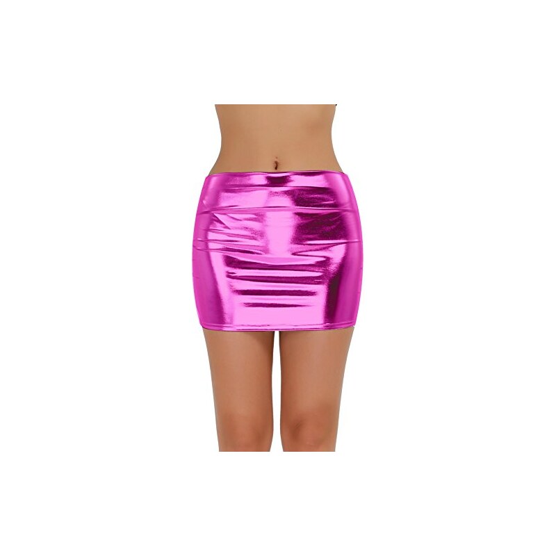 ShiFan Gonna Aderente A Vita Alta - Basic Elastica - Mini Lunghezza, Colori Vari