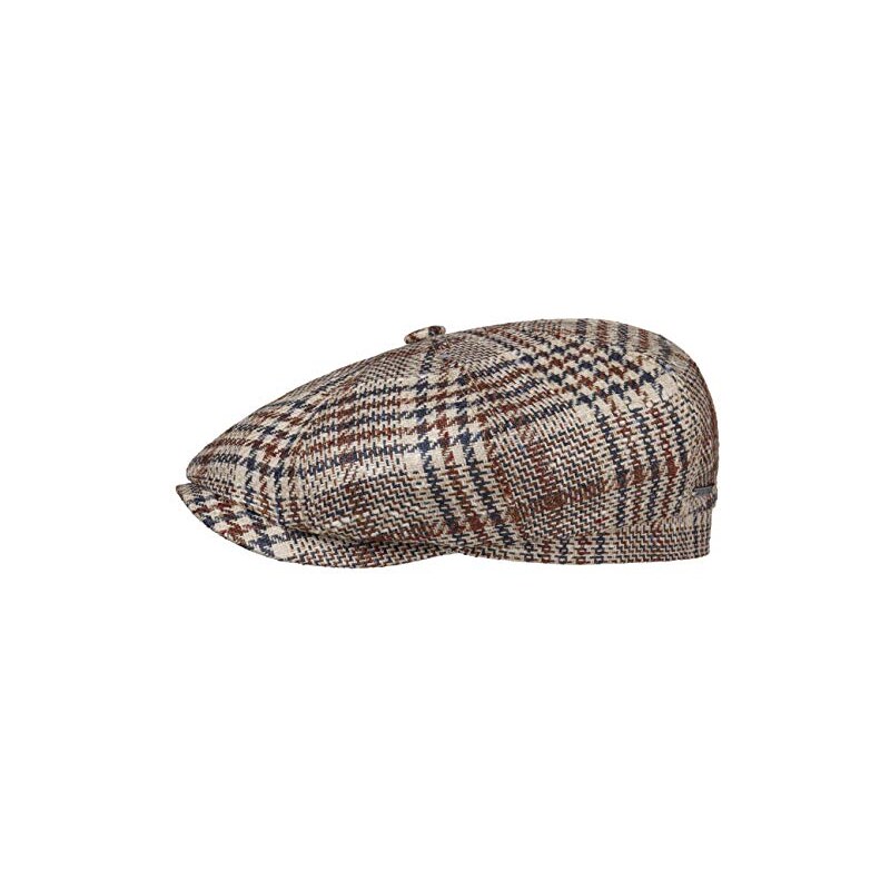 Coppola Stetson In Lino Uomo - Motivo Check Colorato, Made In Germany | Berretto Con Visiera - Foto 11