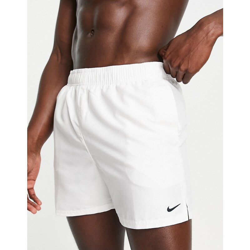 Nike Swimming - Volley - Pantaloncini bianchi da 5"-Bianco