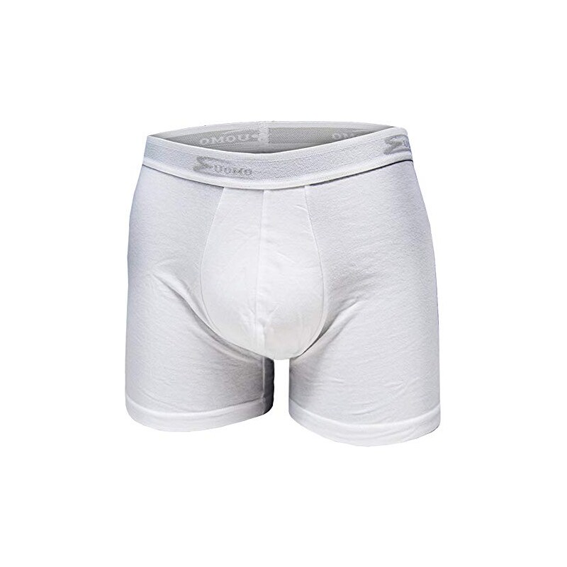 Boxer Cotonella - 6 Paia In Cotone Bielastico Con Elastico Esterno Nero