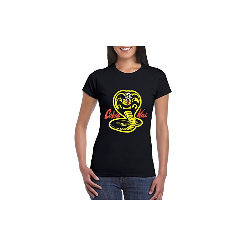UZ Design T Shirt Cobra Kai Donna Ragazza Bambino Maglietta Karate Kid Film Culte Serie Donna S Stileo