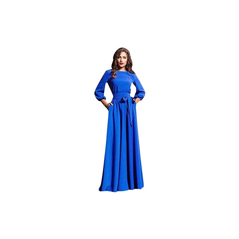 Zhandouji Abito Da Cocktail A V Elegante Con Maniche Arricciate Abito Lungo Da Donna Sexy A Tinta Unita Miss Noir Khaki Xl 122551621