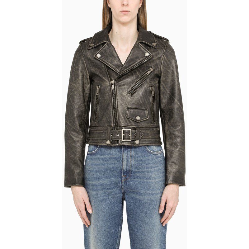 Giacca Perfecto In Pelle Nera Da Uomo, Stile Motociclista - Foto 7