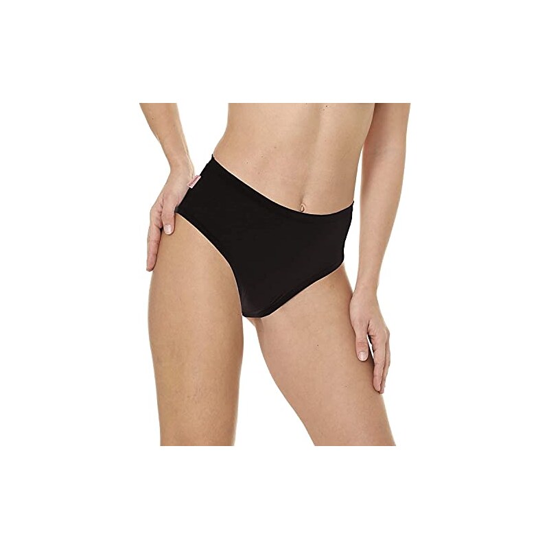 Sottogonna Pantaloncini Corti In Pizzo | Vita Alta, AntisFregamento, Confezione Da 4, Nero