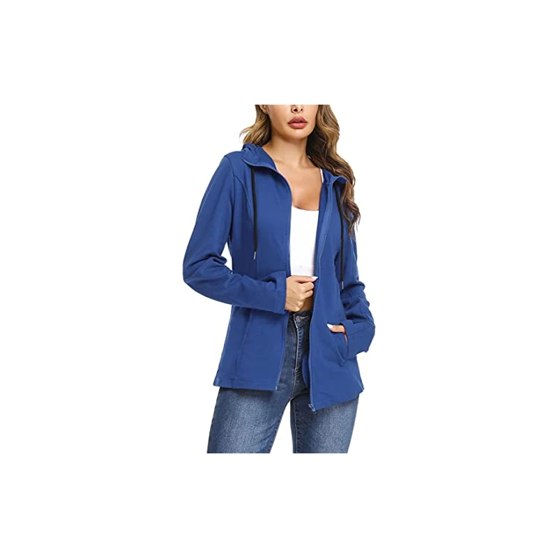 Giacca in Felpa con zip, cappuccio e tasche