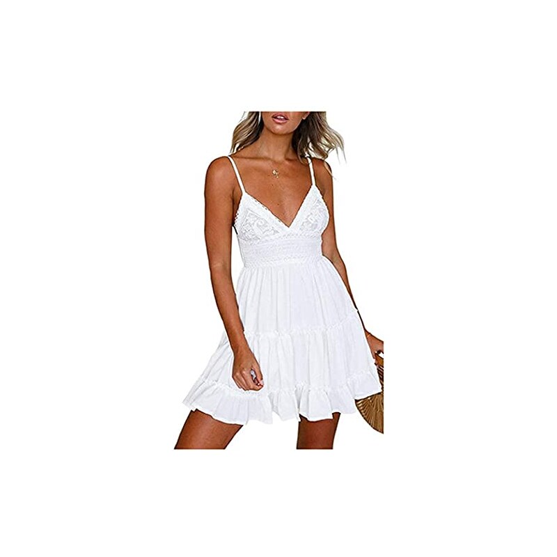 Vestito Da Donna Con Lustrini, Scollo A V, Abito Da Cocktail Da - Foto 5