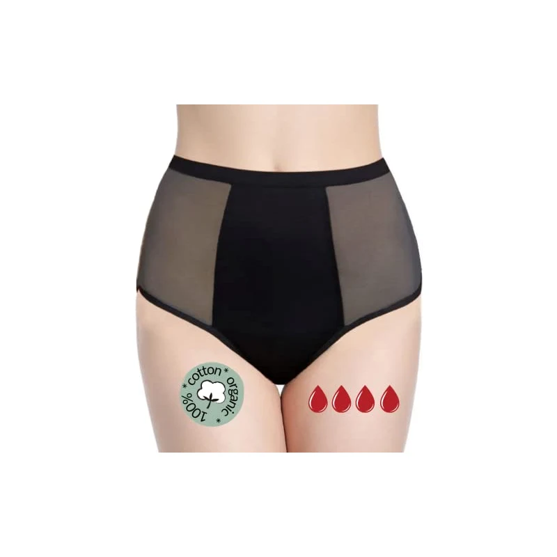 Mutande Mestruali Assorbenti NoBlood - Taglia 12 Anni / 4XL | Lavabili | Cotone Biologico | Ciclo Abbondante - Foto 5