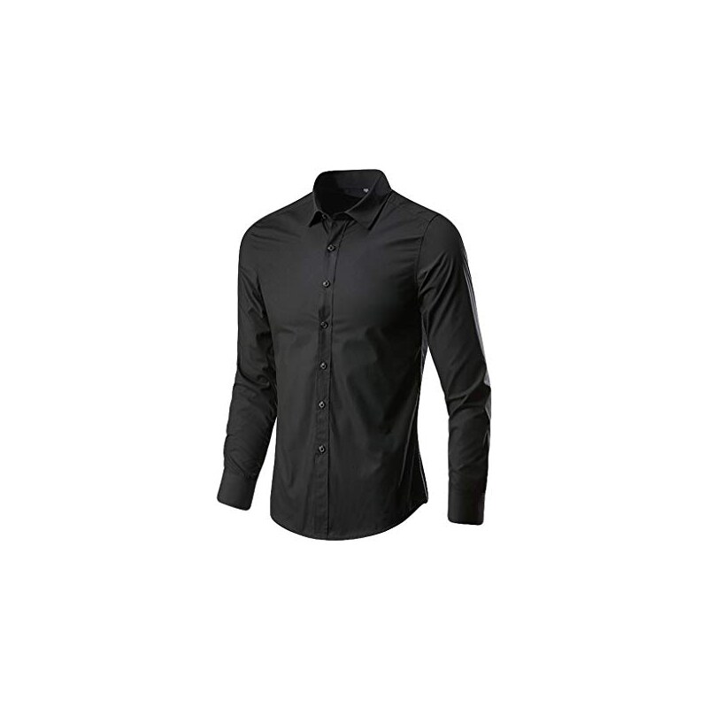 BOSS - Abito slim fit in lana vergine elasticizzata - Nero