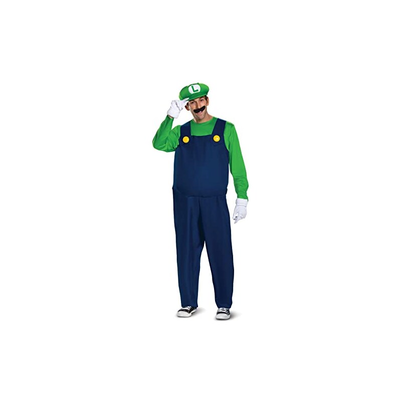 Disguise Super Mario Bros Deluxe Costumi Luigi Xl Uomo Stileoit 9653