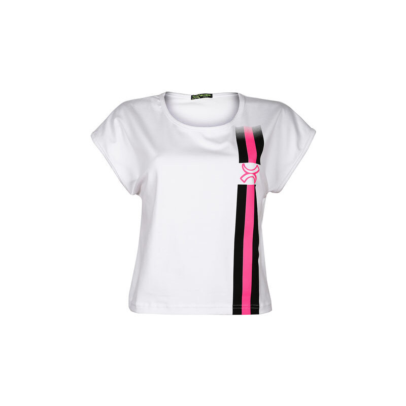 Millennium T-shirt Cropped Da Donna Manica Corta Bianco Taglia Xl
