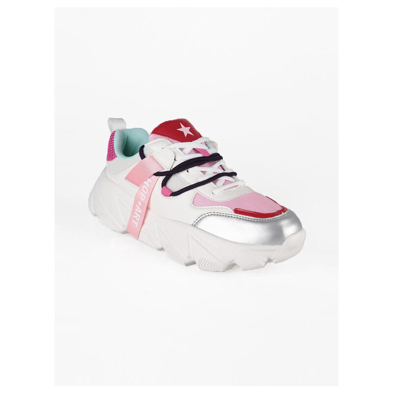 Shop Art Sneakers Chunky Con Inserti a Contrasto Basse Donna Multicolore Taglia 36
