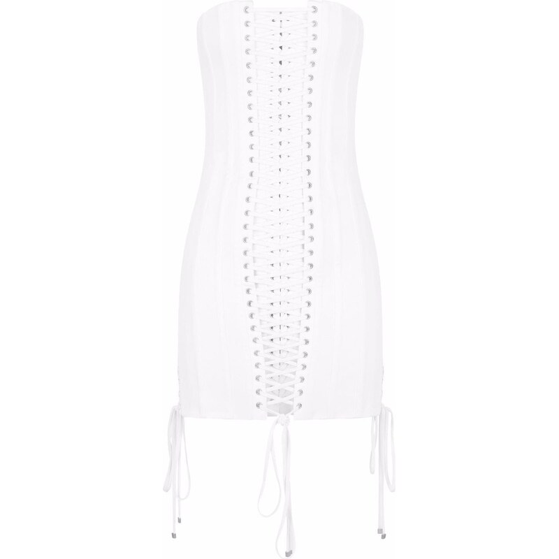 MicheleX Abito Senza Spalline In Lattice &ndash; Taglie UK S M L Xl / Modello Lc01
