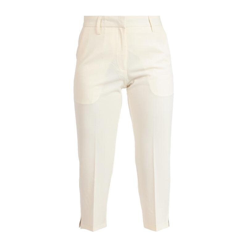 Solada Pantaloni Donna a 3/4 Tinta Unita Casual Bianco Taglia M