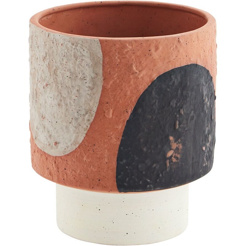 ASA Selection Ease Vaso In Gres Nero Opaco, H 18 Cm, Forma Quadrata 9x9 Cm, Per Fiori Secchi E Pampa