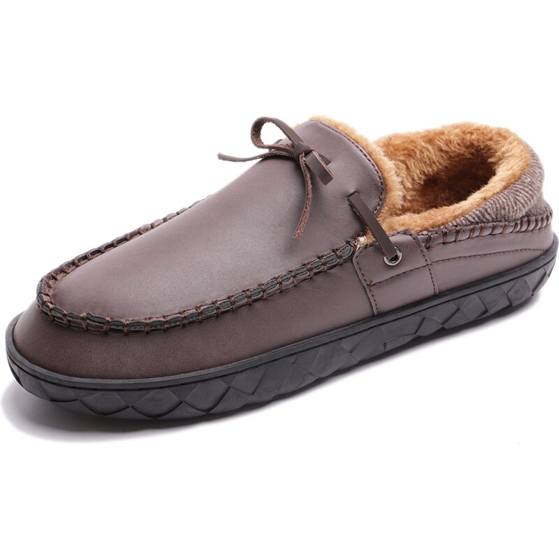 JOMIX Pantofole Uomo Invernali Chiuse – Mocassini Da Casa Per Anziani, Made In Italy, Suola Antiscivolo In Gomma, Calde E Traspiranti