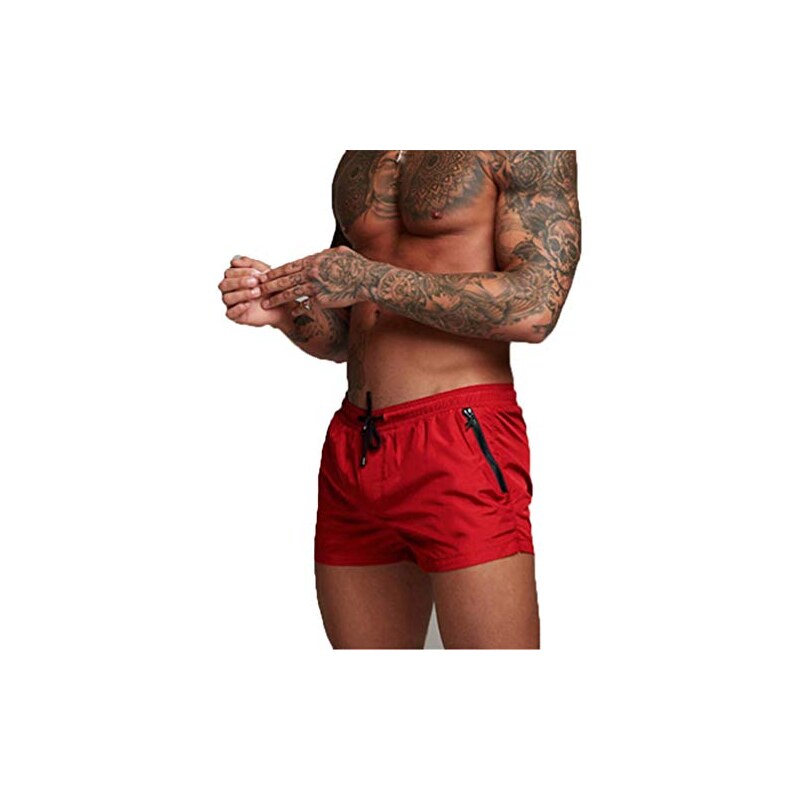 HOM Abaco - Pantaloncini Da Bagno E Da Tavola Uomo - Stampa Barocco, Slip In Rete, Cintura Con Laccio, Certificato OEKO-TEX