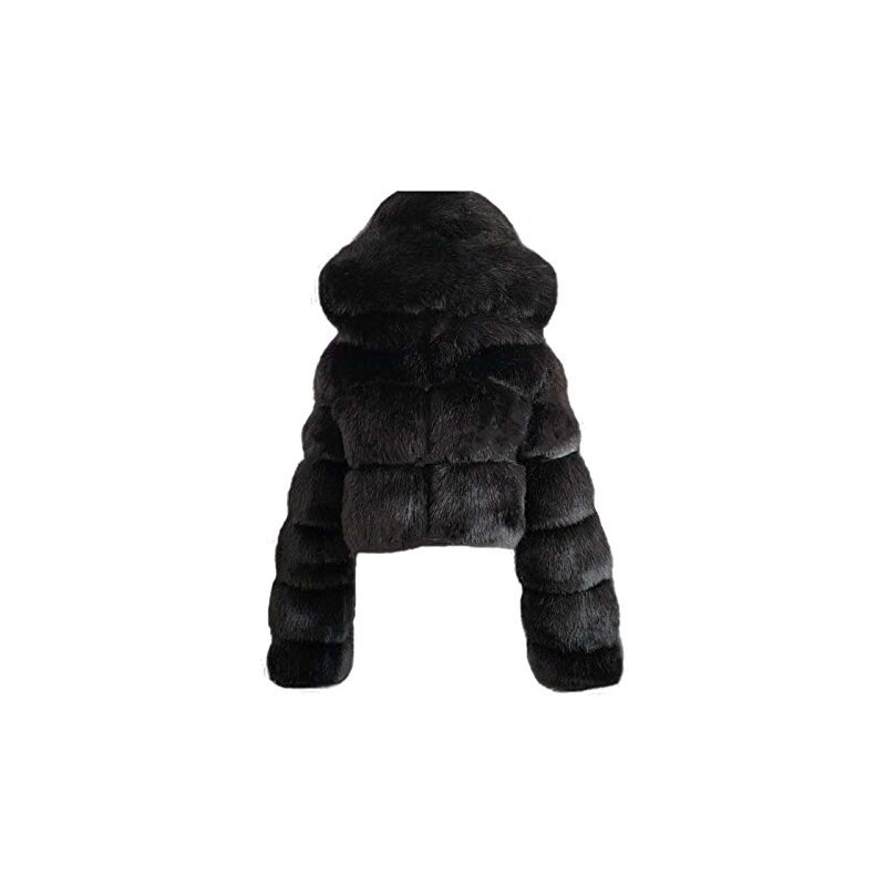 Modaworld Donna Cappotto in Pelliccia Sintetica Elegante Giacca