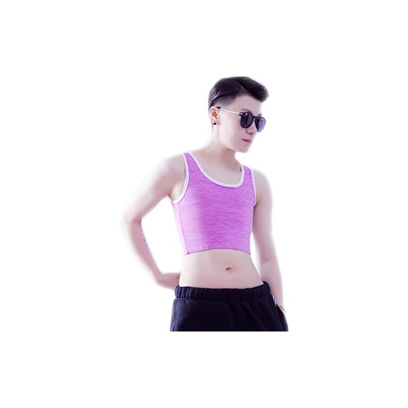 BaronHong Tomboy Trans Cotton Cotton Binder Binder Plus Size Canotta