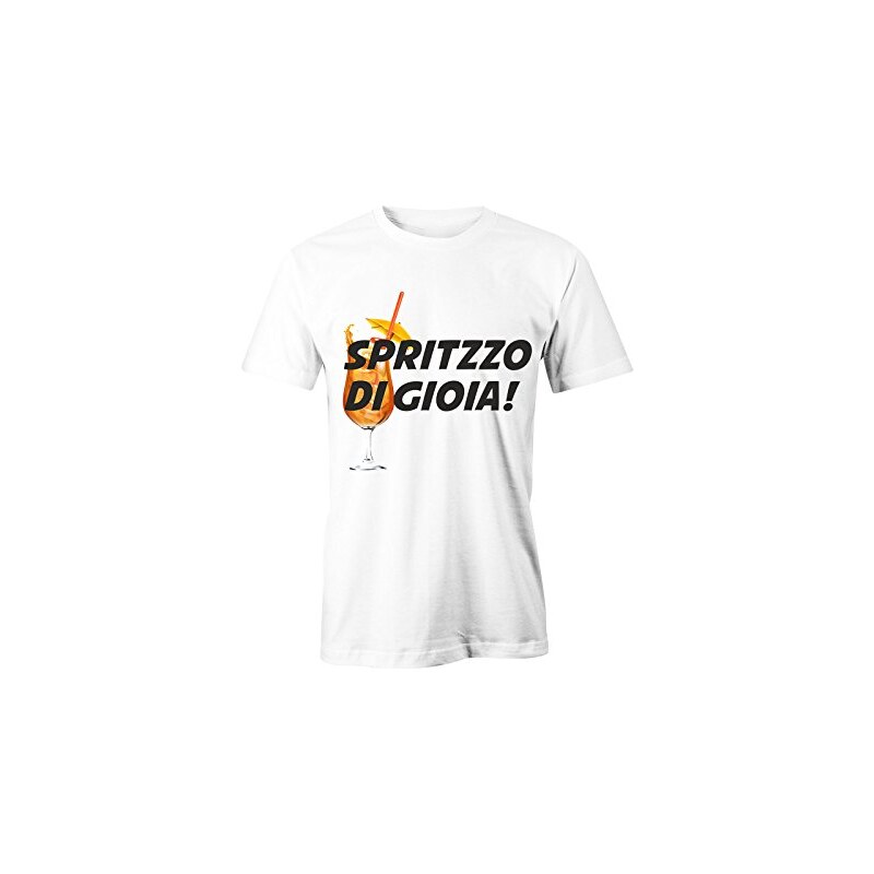 Puzzletee Maglietta Spritz - Ingredienti Cocktail - Tshirt Cocktail - Magliette  Divertenti : : Moda