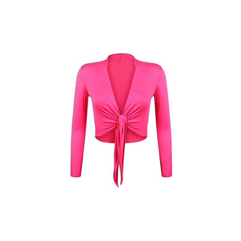 Bolero in maglia strutturata - Scollo arrotondato - A maniche lunghe