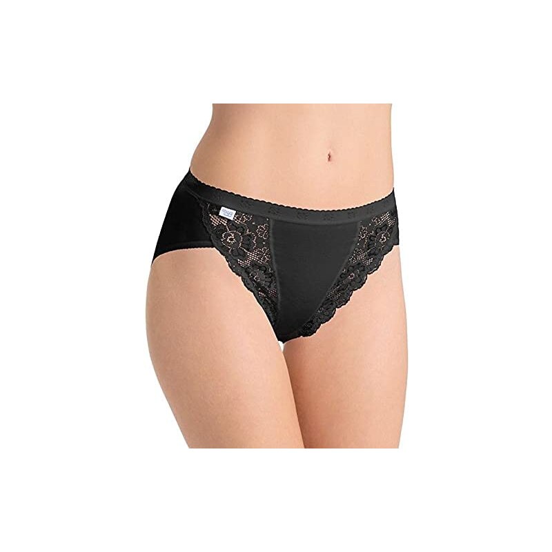 Slip Donna Sloggi Chic Midi In Cotone Con Pizzo - Confezione 3,4 O 6 Pezzi - Foto 10