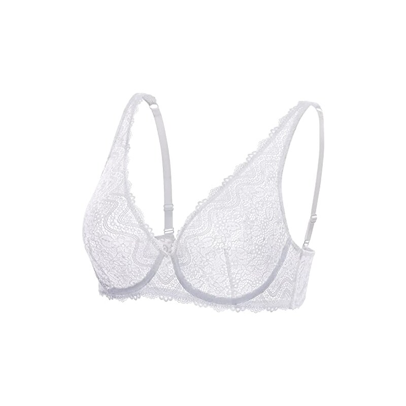 Reggiseno Push Up Lormar Plunge Frizzante – Pizzo, Imbottito, Con Ferretto, Taglie 2–6 - Foto 3
