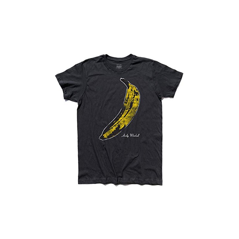 T-Shirt Uomo 3stylershop Andy Banana - Cotone Grigio Melange - Rock E Pop Art - Foto 1