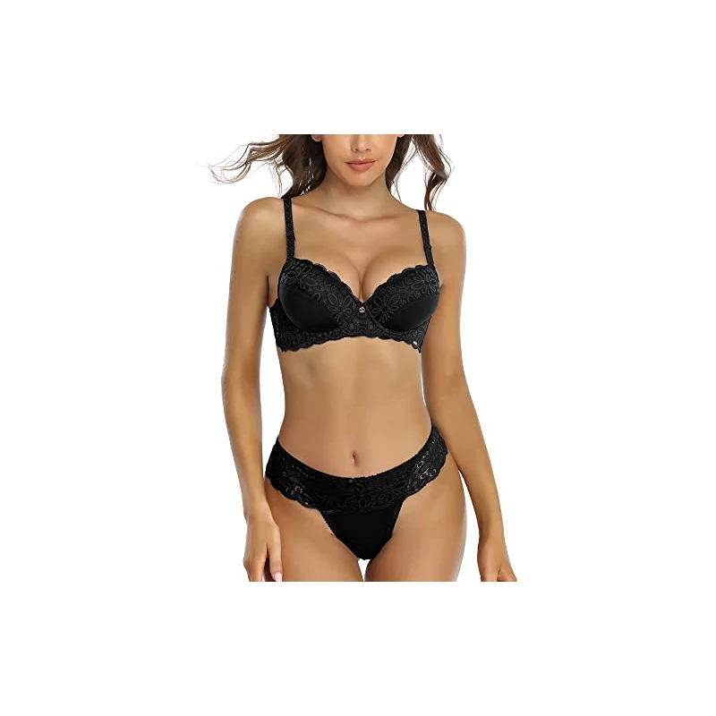 Lingerie Sexy Donna In Pizzo - Reggiseno E Slip Coordinati - Set Elegante Per Momenti Speciali - Foto 3