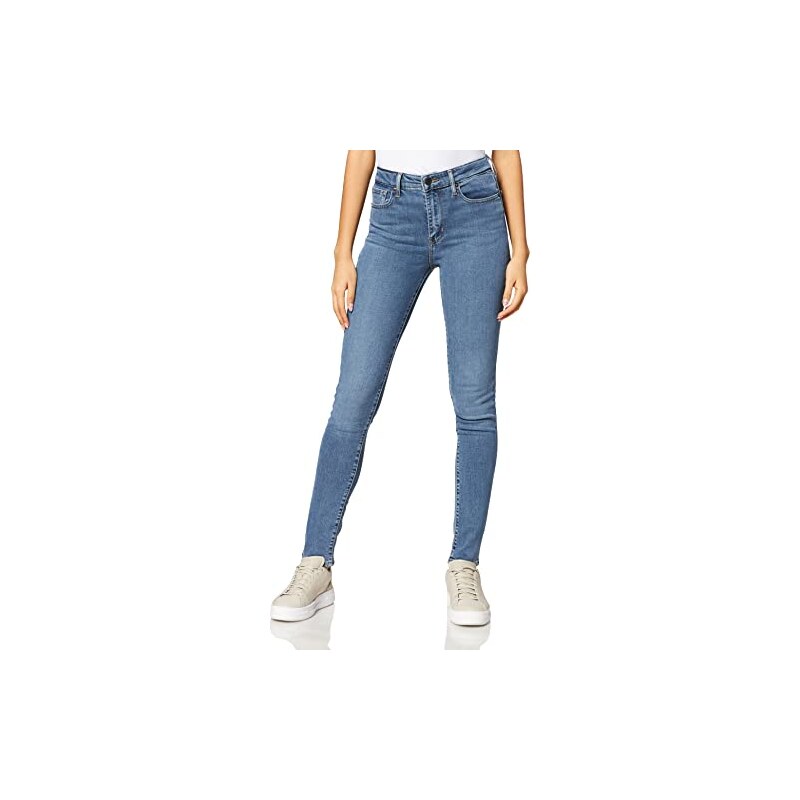 Jeans Levi's 721 Donna Vita Alta Skinny – Lavaggio Chiaro Blu – Taglie W29 L30 – Nuovi Senza Etichette