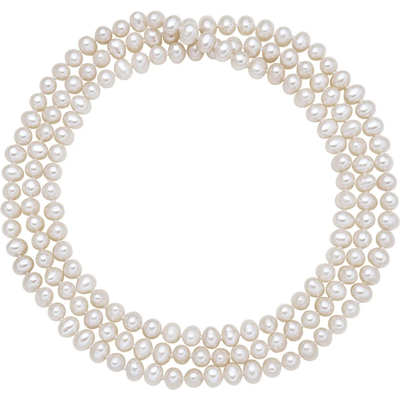 Collier En Jade Naturel Et Perles - Gravure Main - Chaine Argent 925 - Longueur 59 Cm