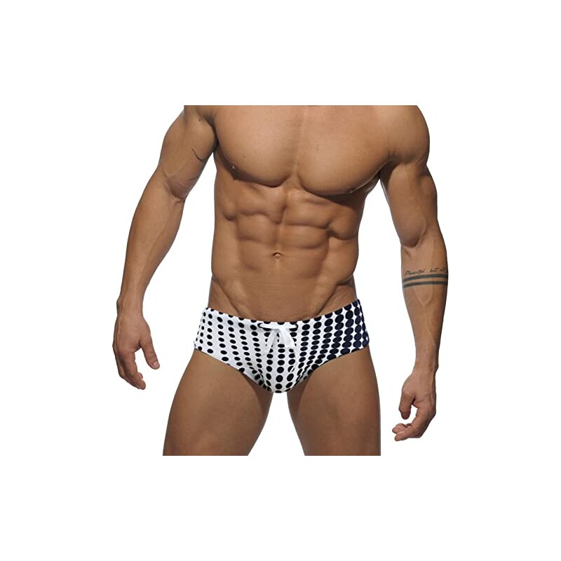 Costume Da Bagno Uomo: Slip Spiaggia Vita Bassa, Asciugatura Rapida, Coulisse Regolabile - Mare E Piscina