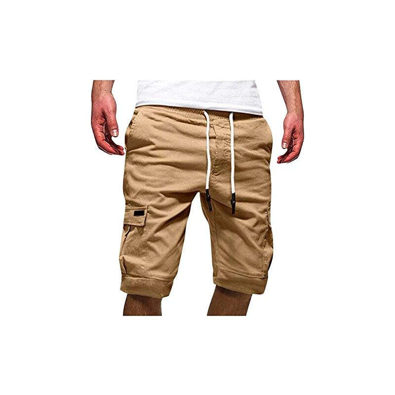 Pantaloncini Cargo Uomo Multitasca Classici - Estivi Sportivi Da Lavoro Taglie S-6XL