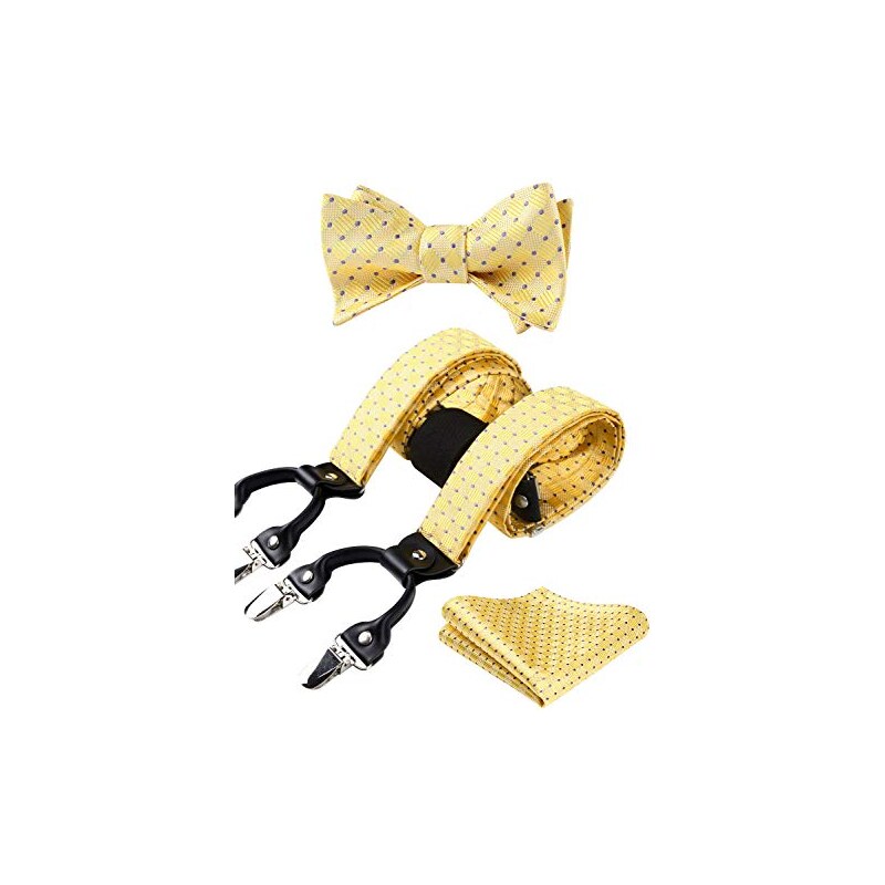Set Bretelle E Papillon Uomo/Donna A Y Elastico – Borgogna, Taglia Unica Regolabile – Clip Robusti Per Matrimoni Ed Eventi Formali