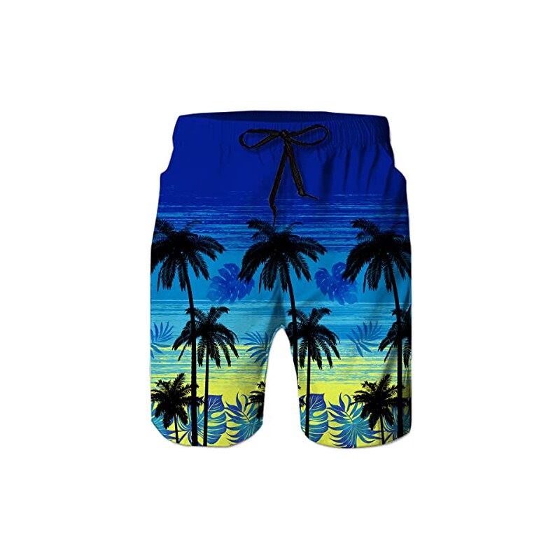 Costume Da Bagno Uomo 3D TUONROAD - Bermuda Da Surf Asciugatura Rapida - Poliestere/Elastan - Foto 7