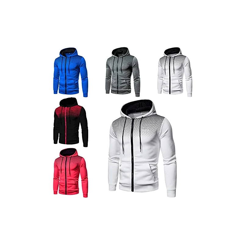 HERSIL Felpa Uomo con Cappuccio E Zip Invernale Felpe Uomo Firmate Felpa Uomo Lavoro Felpe Uomo Taglie Forti Felpe Uomo Cappuccio Larghe Felpa Uomo Larga Felpe Uomo con Cappuccio E Cerniera