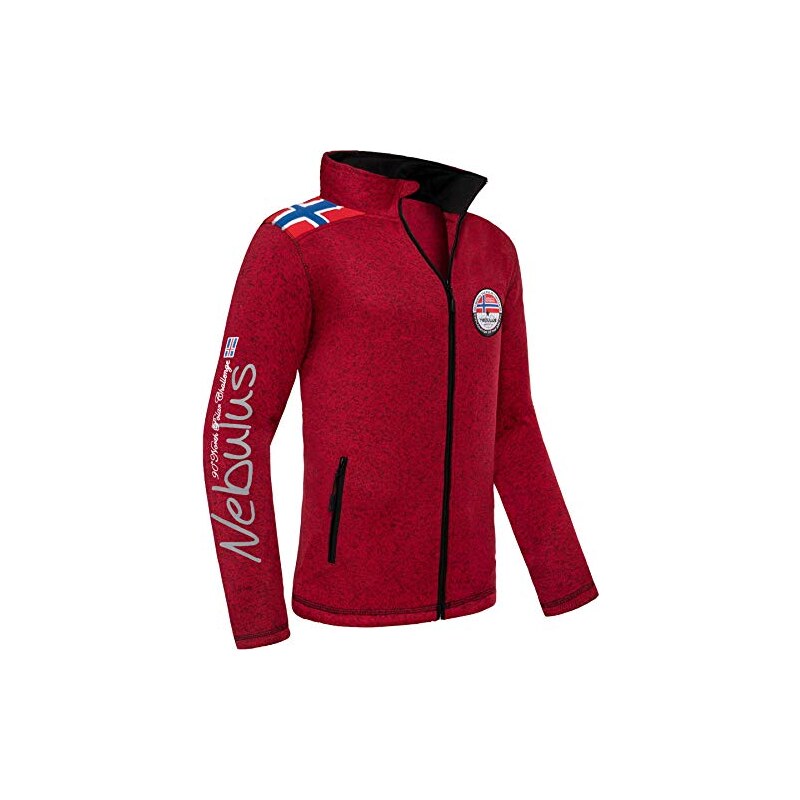 Nebulus Norky Giacca in pile da uomo in caldo pile con zip lunga Stileo