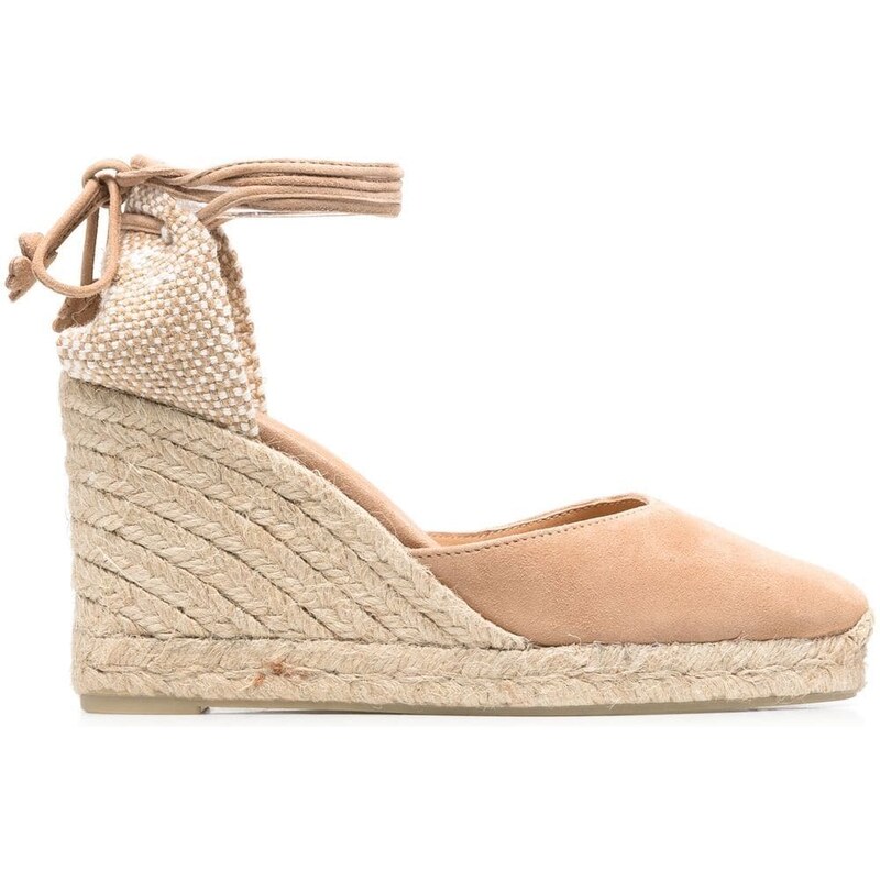 Toni Pons Sandali donna espadrillas in pelle bianca con zeppa
