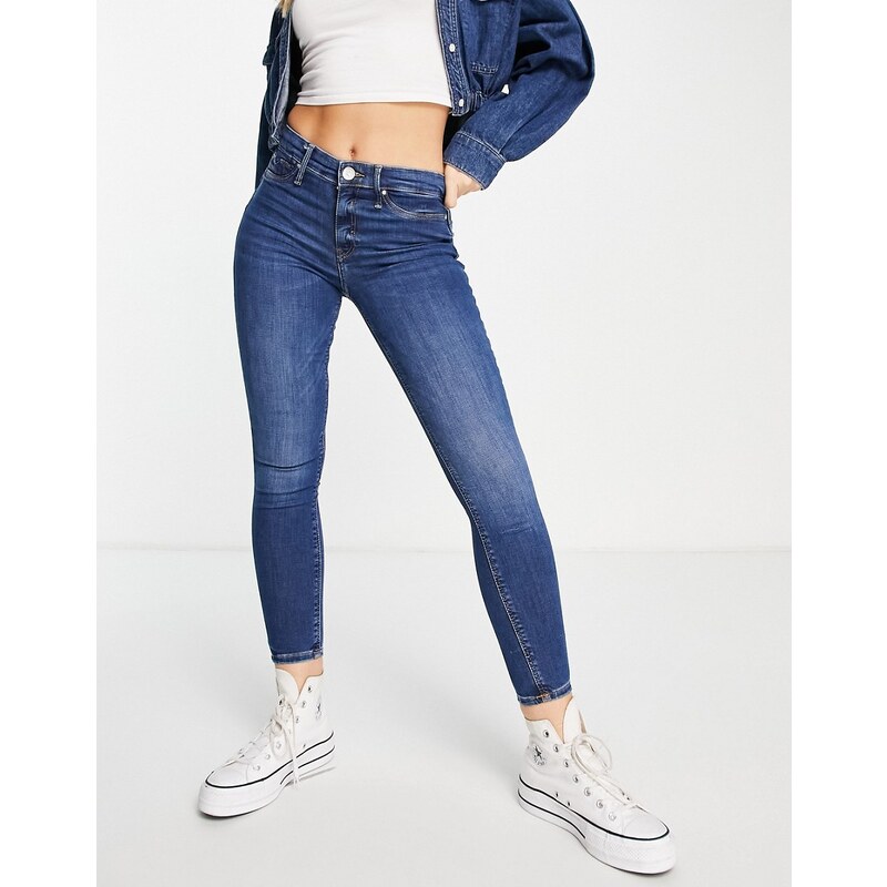 Jeans da donna a vita alta skinny-fit, pantaloni modellanti
