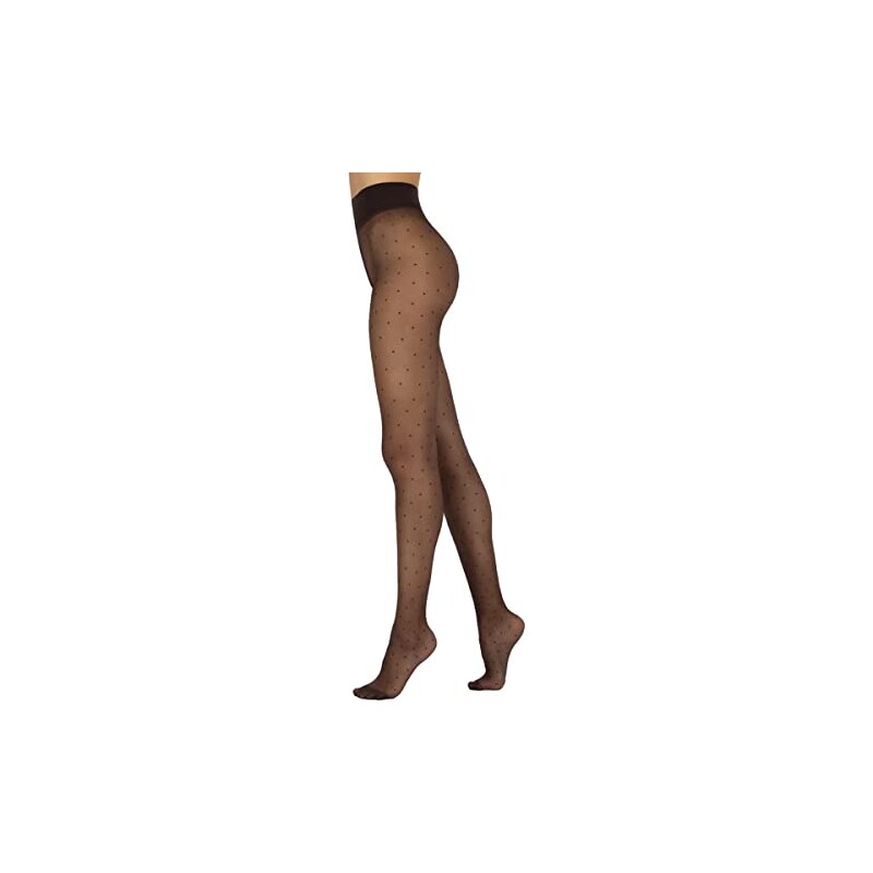 Sarah Borghi Collant Donna Velato 30 Den In Lycra, Fantasia Baguette Pizzo Laterale Con Cinturino Ultra Comfort - 12