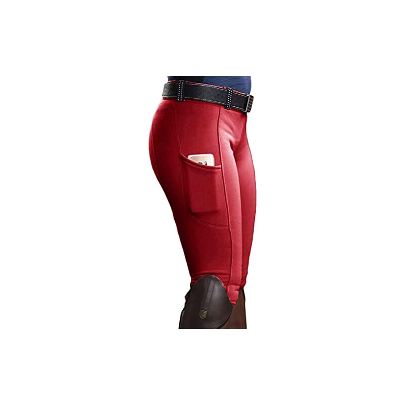 PANTALONE EQUITAZIONE MONTA INGLESE DA DONNA A VITA ALTA FULL GRIP ERNAE IN B-MOVE EQUILINE