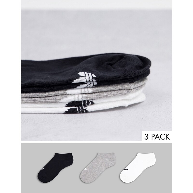 adidas Originals - Confezione da 3 paia di calzini sportivi multicolore-Bianco