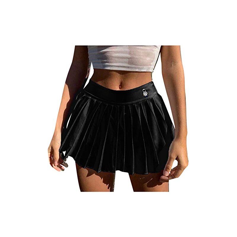 Acquista Gonna Di Jeans Corta A Vita Alta Semplice Retrò Estiva Da Donna Abito A Trapezio Gonna Di Jeans Corta Casual A Mezza Lunghezza Moda In Italia A Partire Da 12 - 6