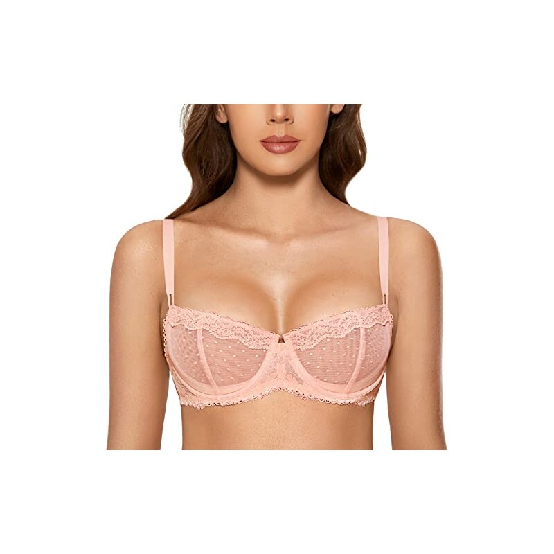 Mey Reggiseno Con Ferretto Serie Amazing – Senza Imbottitura In Pizzo Eyelash – Donna – 74239 - 2