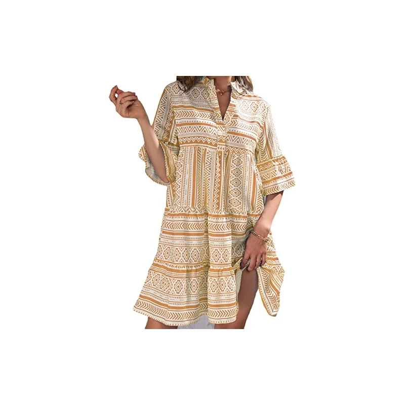 HUHOT Top Donna Estivo Con Volant E Cravatta Frontale - Senza Maniche, Scollo A V Con Spalline Regolabili - Morbido E Leggero - 5