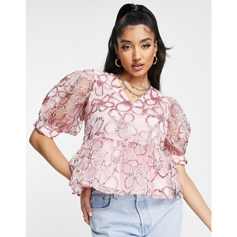 Acquista Abito da donna con stampa ricamata a fiori scollati chic Boho