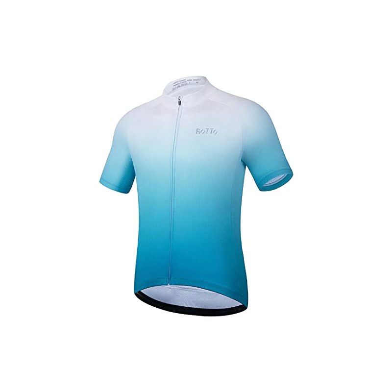 Maglia a maniche corte in puro cotone Uomo blu | IT
