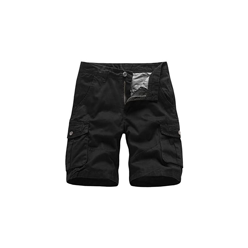Pantaloncini Chino Cargo Casual Da Uomo Pantaloni Estivi Con Tasche Con